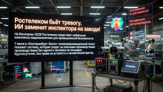 Ростелеком бьёт тревогу. ИИ заменит инспектора на заводе!